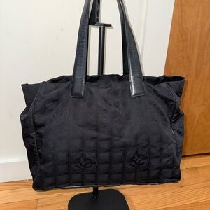Chanel Sport Black Women's Tote Shoulder Bag